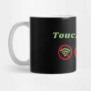 Touch Grass, internet addict, gene z, internet slang Mug